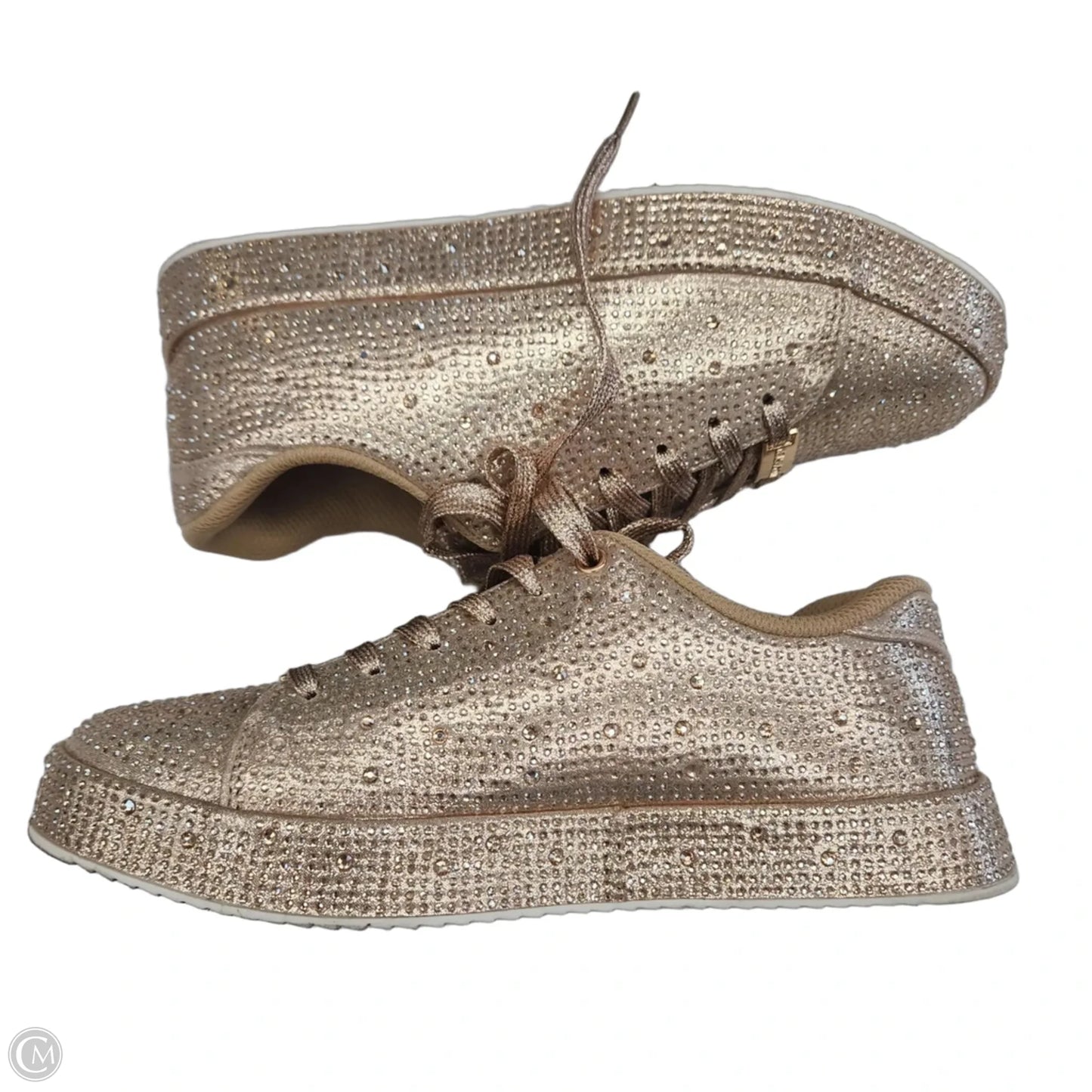 Shoes Sneakers By Clothes Mentor In Gold, Size: 8