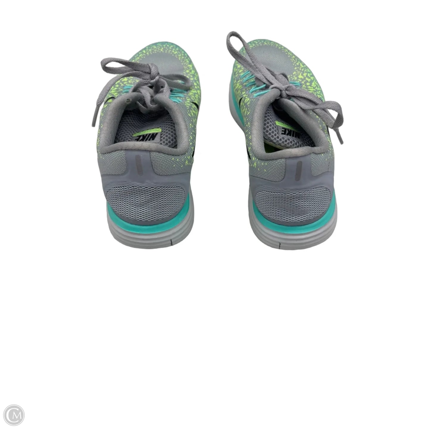 Shoes Athletic By Nike In Green & Grey, Size: 8.5