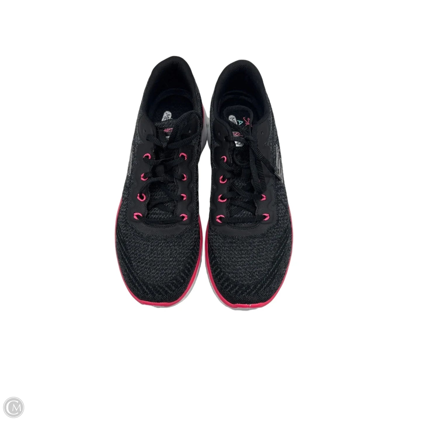 Shoes Athletic By Skechers In Black & Pink, Size: 9