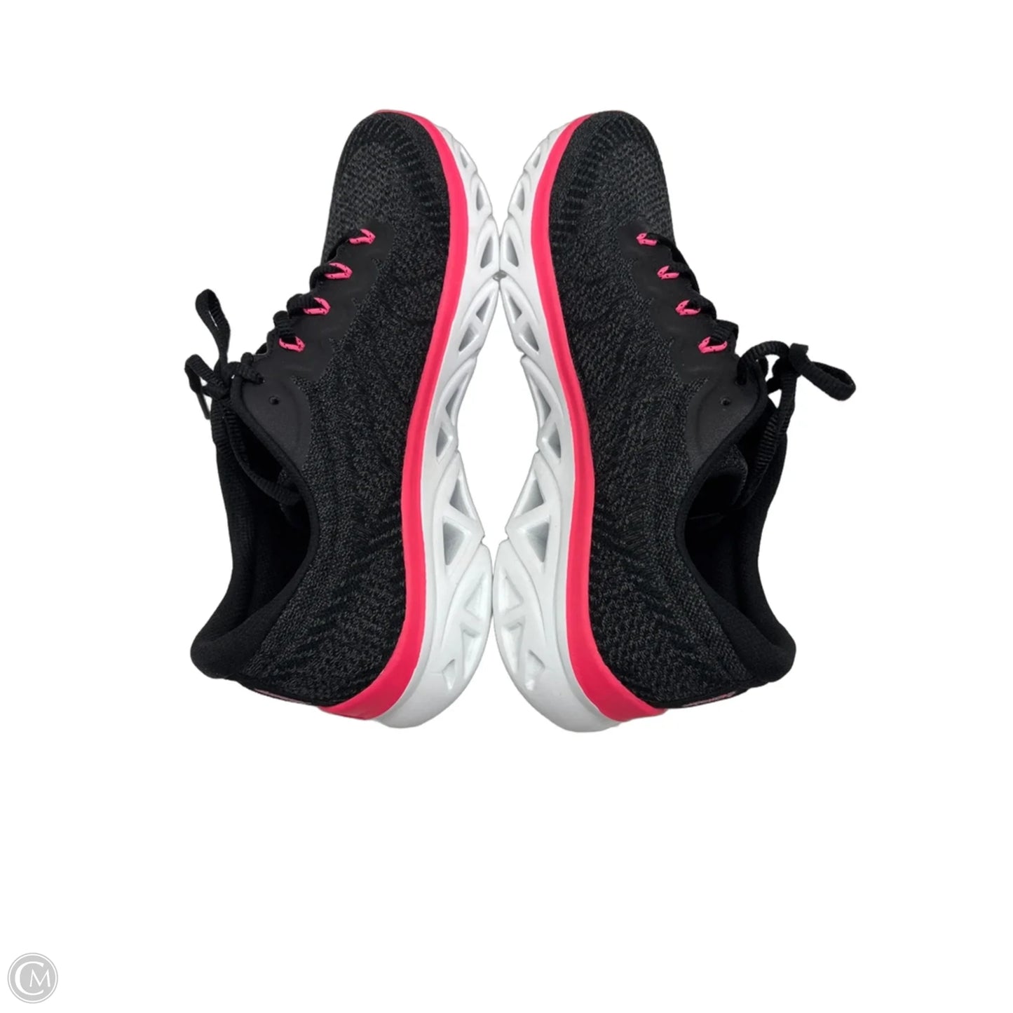 Shoes Athletic By Skechers In Black & Pink, Size: 9