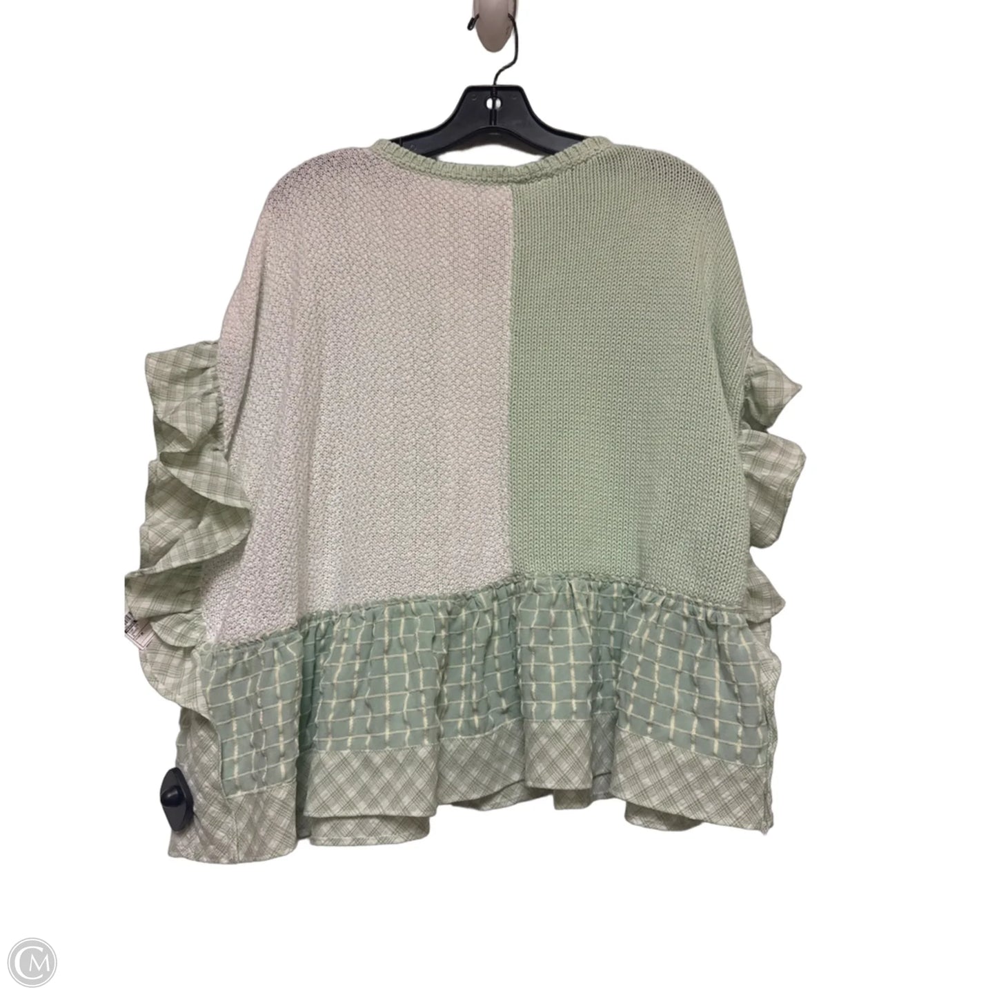 Top Short Sleeve By Easel In Green, Size: M