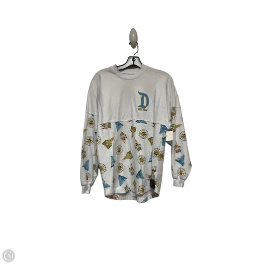 Top Long Sleeve By Disney Store In Gold & White, Size: Xs