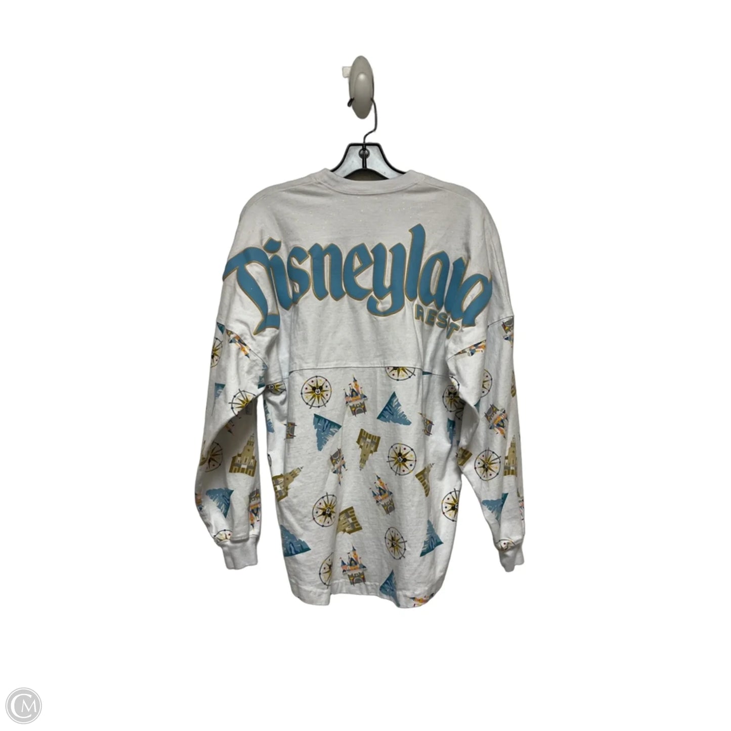 Top Long Sleeve By Disney Store In Gold & White, Size: Xs