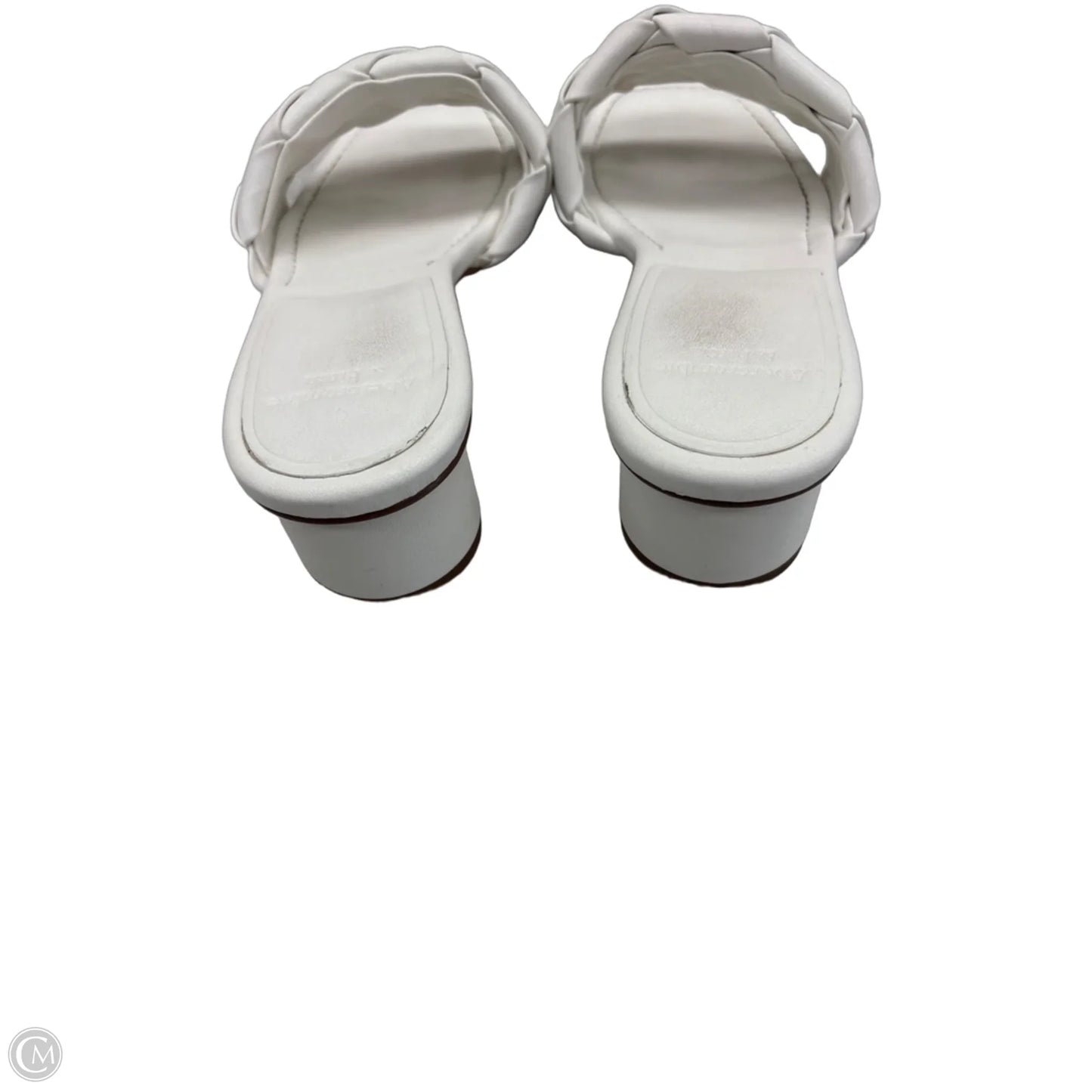 Sandals Heels Block By Abercrombie And Fitch In White, Size: 7.5