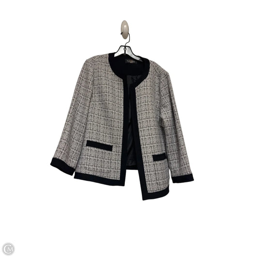 Blazer By Black Label In Black & Grey, Size: 16