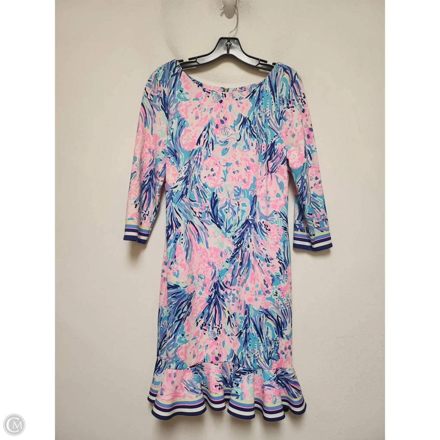 Dress Designer By Lilly Pulitzer In Blue & Pink, Size: L