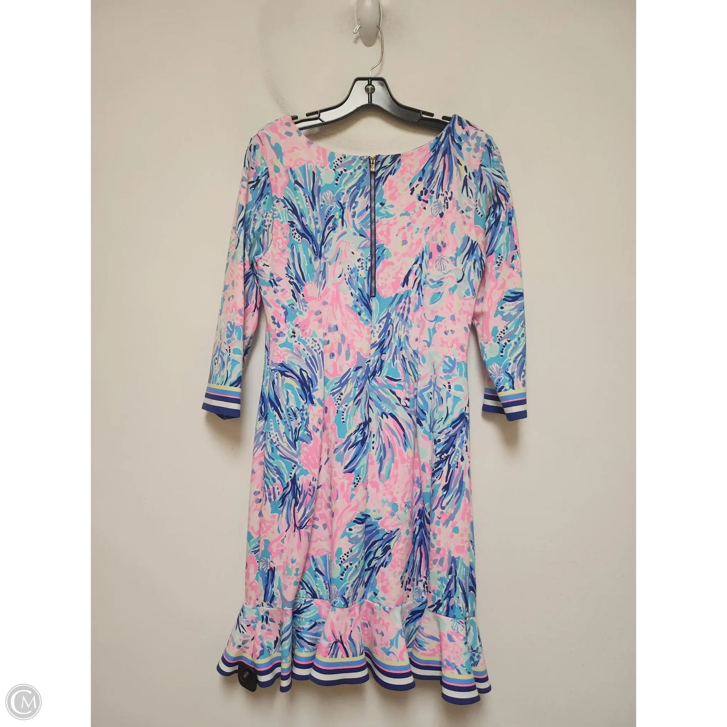 Dress Designer By Lilly Pulitzer In Blue & Pink, Size: L