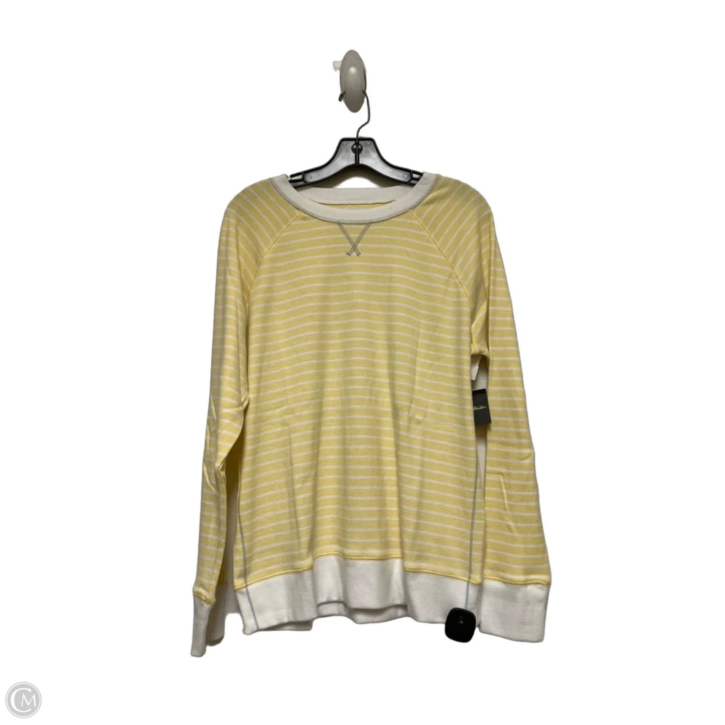 Top Long Sleeve By Eddie Bauer In Striped Pattern, Size: L