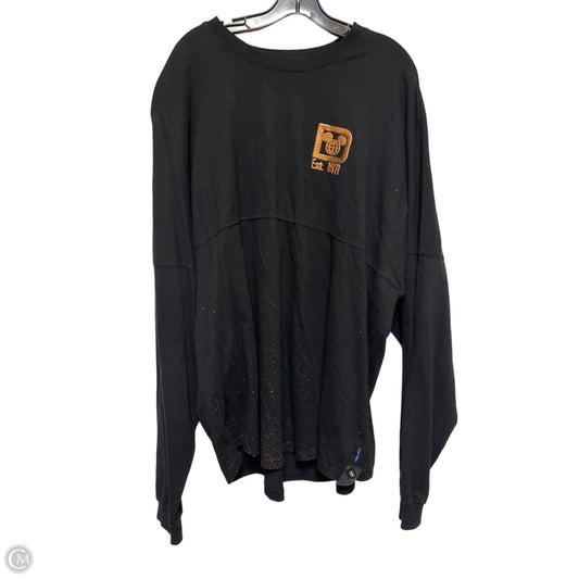 Top Long Sleeve By Disney Store In Black & Gold, Size: Xxl
