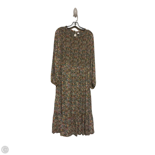 Dress Casual Midi By Old Navy In Floral Print, Size: L