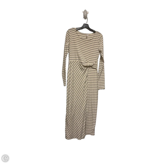 Dress Casual Midi By Kaileigh In Striped Pattern, Size: L