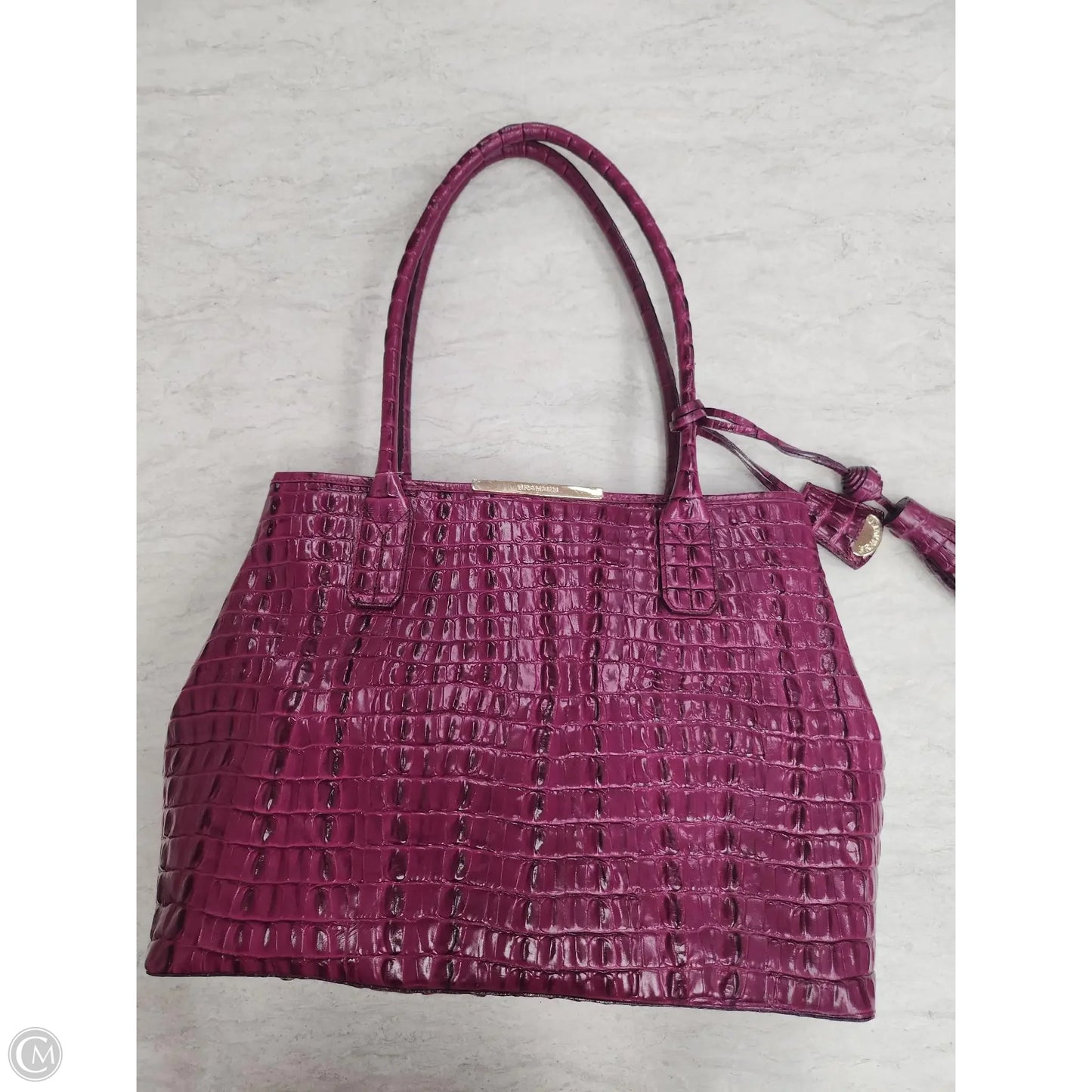 Handbag Designer By Brahmin, Size: Large