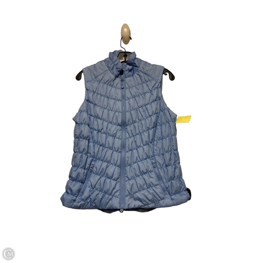 Vest Puffer & Quilted By Ibkul In Blue, Size: M