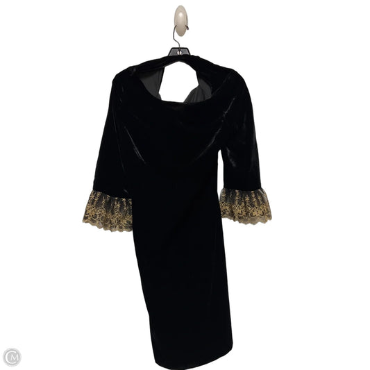 Dress Casual Short By Talbots In Black & Gold, Size: Mp