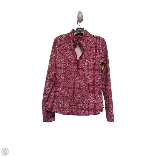 Athletic Jacket By Cynthia Rowley In Paisley Print, Size: M