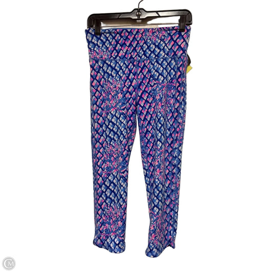 Pants Designer By Lilly Pulitzer In Blue & Pink, Size: S