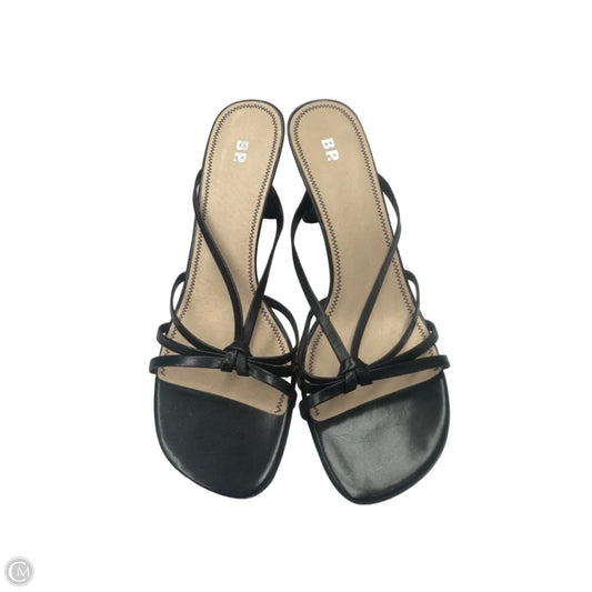 Sandals Heels Block By Bp In Black, Size: 12