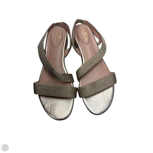 Sandals Flats By Bandolino In Gold, Size: 8.5