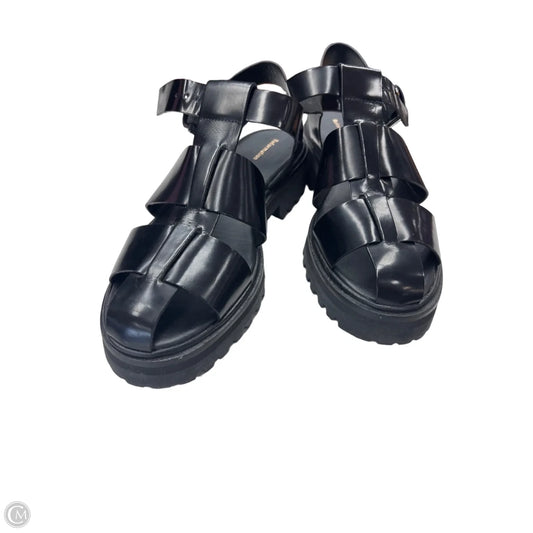 Sandals Flats By Reformation In Black, Size: 8.5