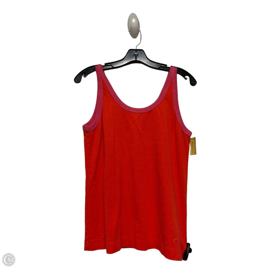 Tank Top Designer By Tory Burch In Orange & Pink, Size: M