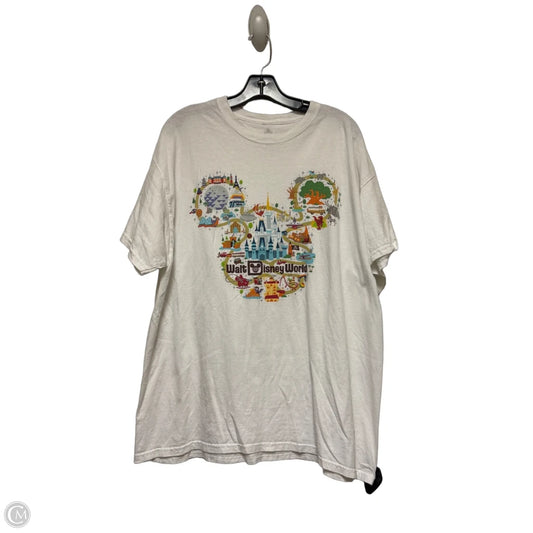 Top Short Sleeve Basic By Disney Store In White, Size: Xl