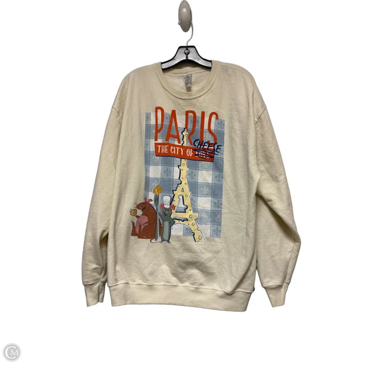 Sweatshirt Crewneck By Disney Store In Yellow, Size: Xl