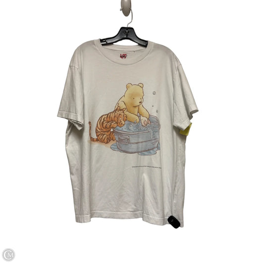Top Short Sleeve Basic By Uniqlo In White, Size: Xl
