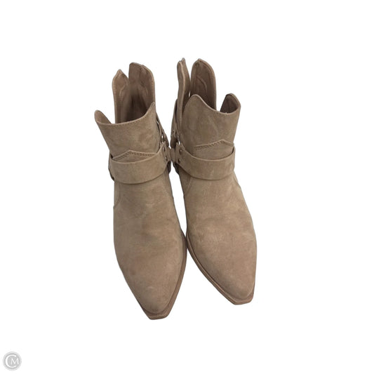 Boots Ankle Heels By Time And Tru In Tan, Size: 7