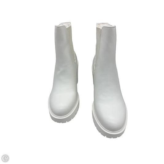 Boots Ankle Heels By Clothes Mentor In White, Size: 7