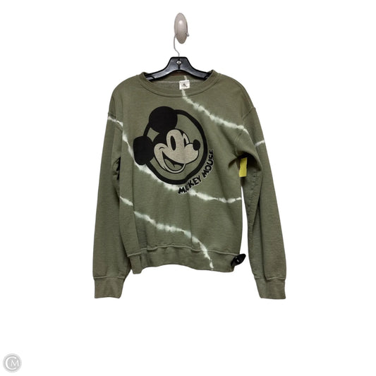 Sweatshirt Crewneck By Disney Store In Green, Size: S