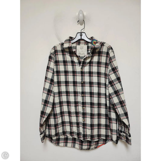 Top Long Sleeve By Disney Store In Plaid Pattern, Size: Xl