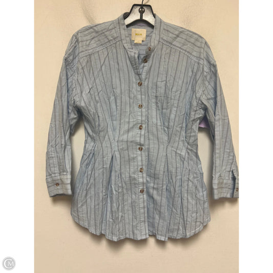 Top Long Sleeve By Maeve In Striped Pattern, Size: Xs