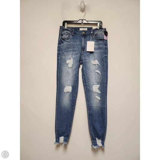 Jeans Skinny By Kancan In Blue Denim, Size: 16