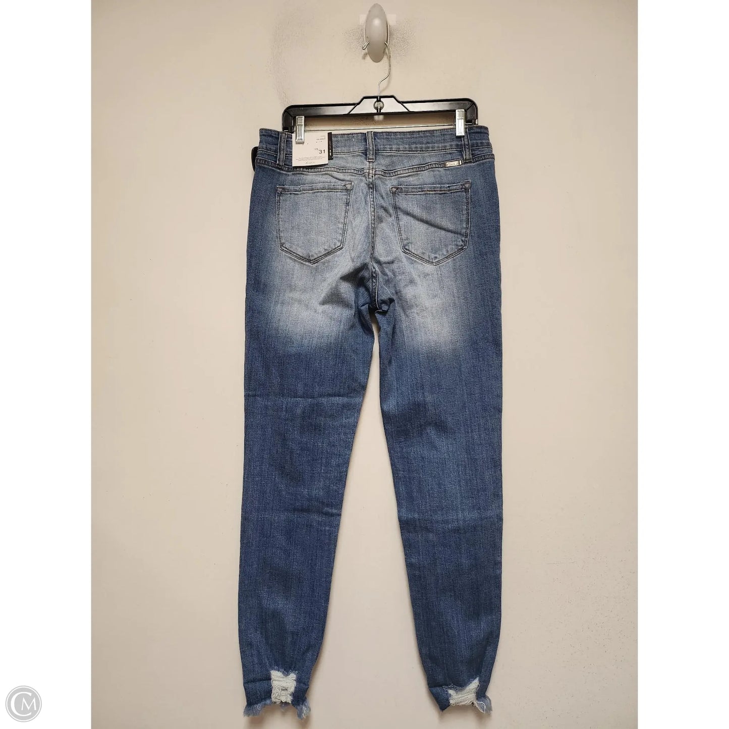 Jeans Skinny By Kancan In Blue Denim, Size: 16