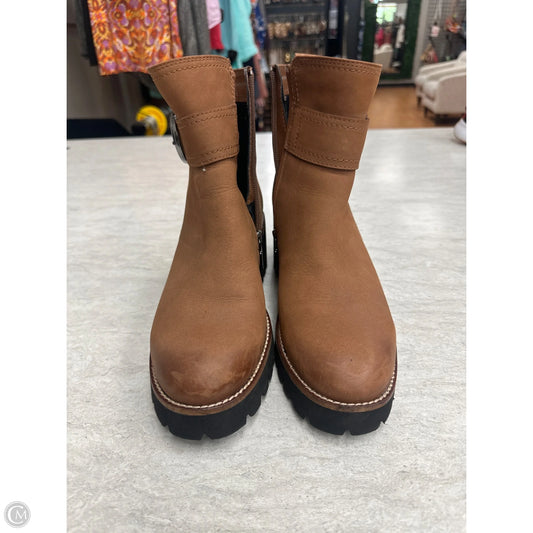 Boots Ankle Flats By Blondo In Brown, Size: 8