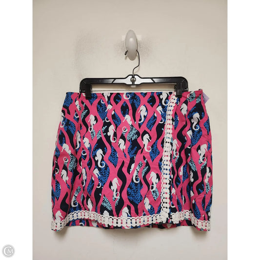 Skort By Crown And Ivy In Blue & Pink, Size: 12