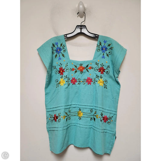 Top Sleeveless By Clothes Mentor In Aqua, Size: M
