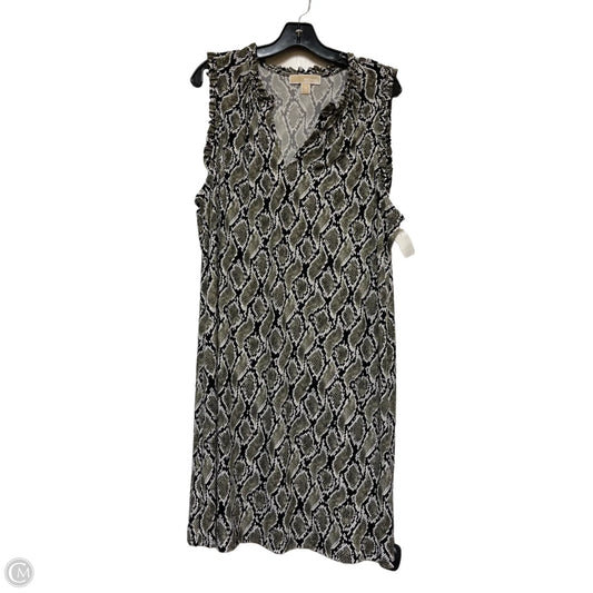 Dress Casual Short By Michael By Michael Kors In Snakeskin Print, Size: 1x