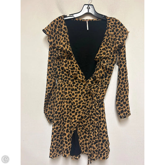 Dress Casual Short By Free People In Leopard Print, Size: S
