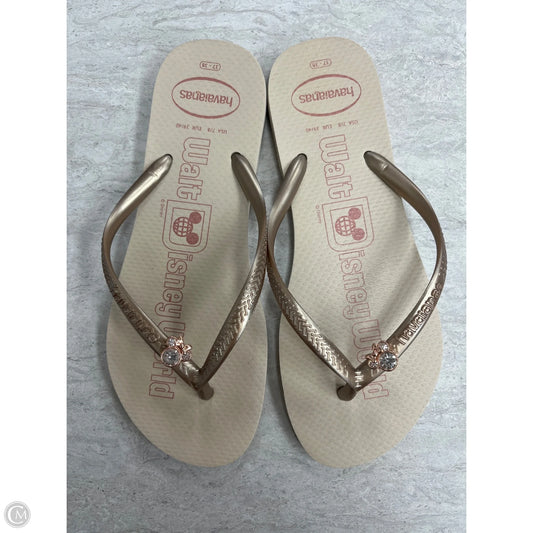 Sandals Flip Flops By Havaianas In Cream, Size: 7.5