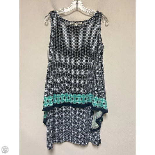 Dress Casual Short By Max Studio In Blue & White, Size: M