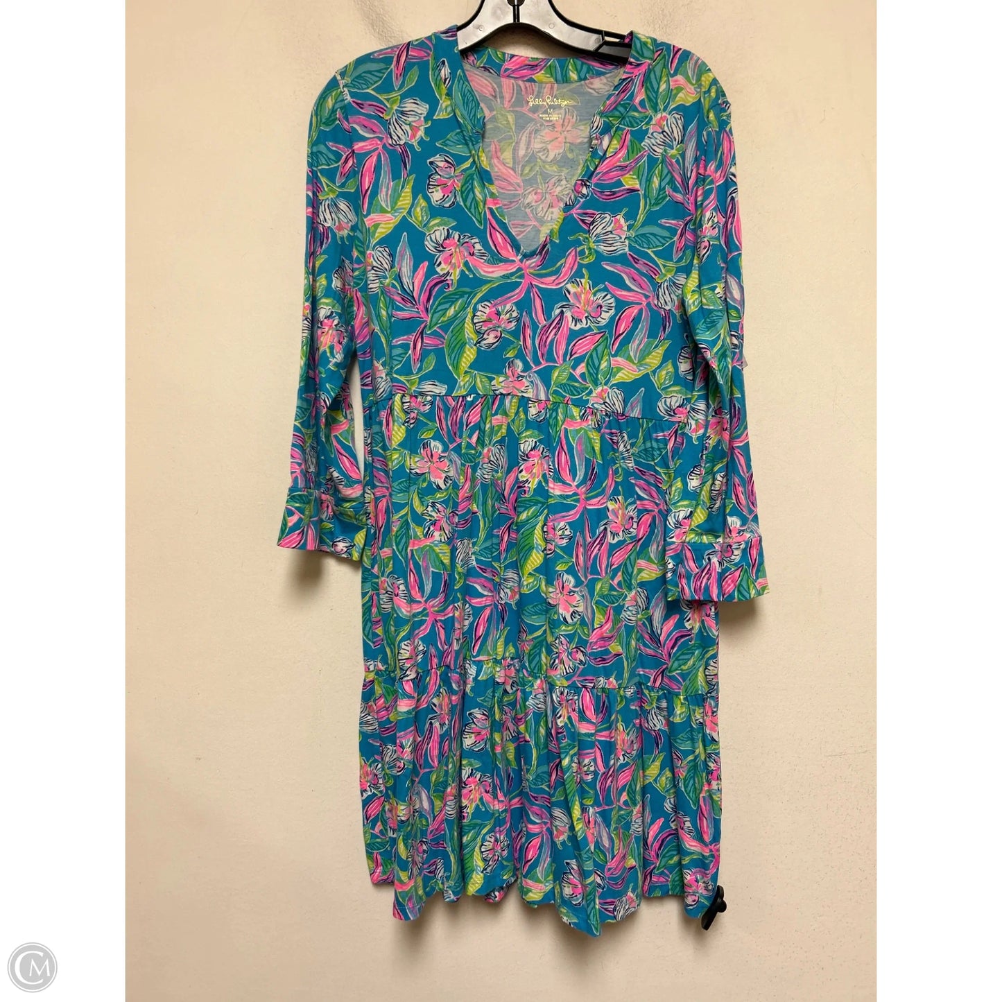 Dress Designer By Lilly Pulitzer In Blue & Pink, Size: M