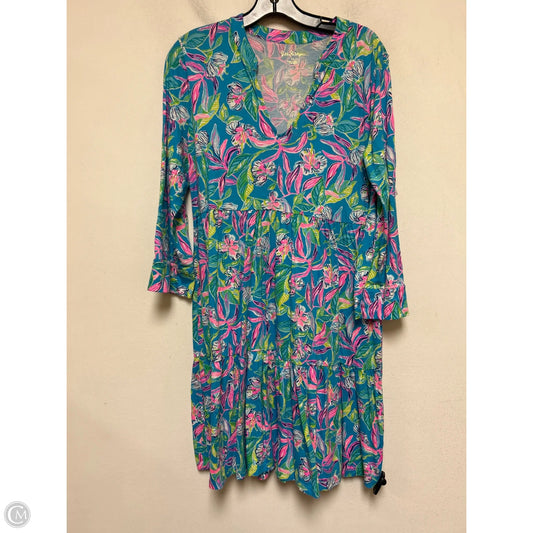 Dress Designer By Lilly Pulitzer In Blue & Pink, Size: M