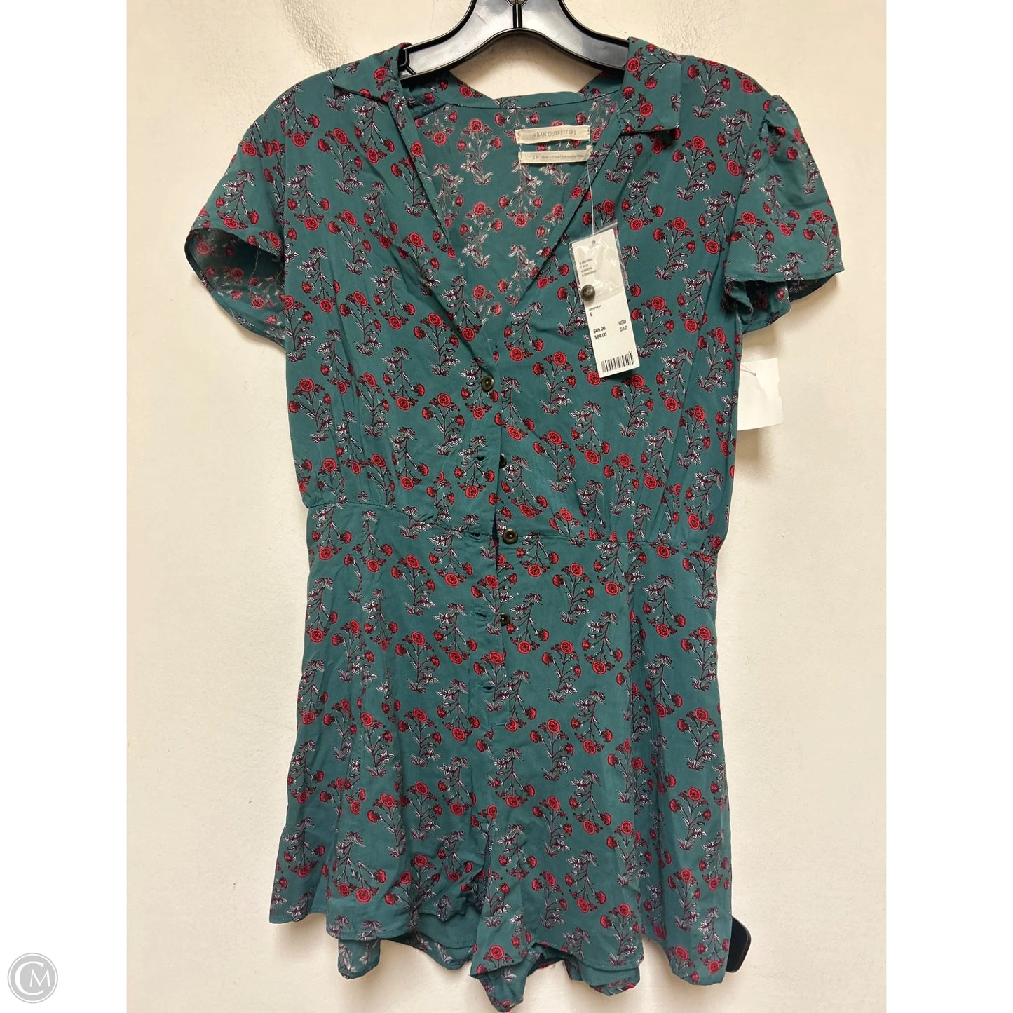 Romper By Urban Outfitters In Floral Print, Size: S