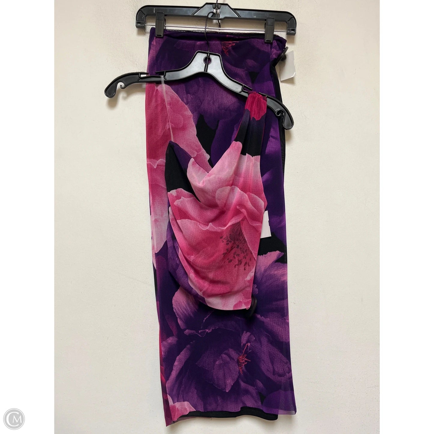 Skirt Set 2pc By Aqua In Pink & Purple, Size: 2