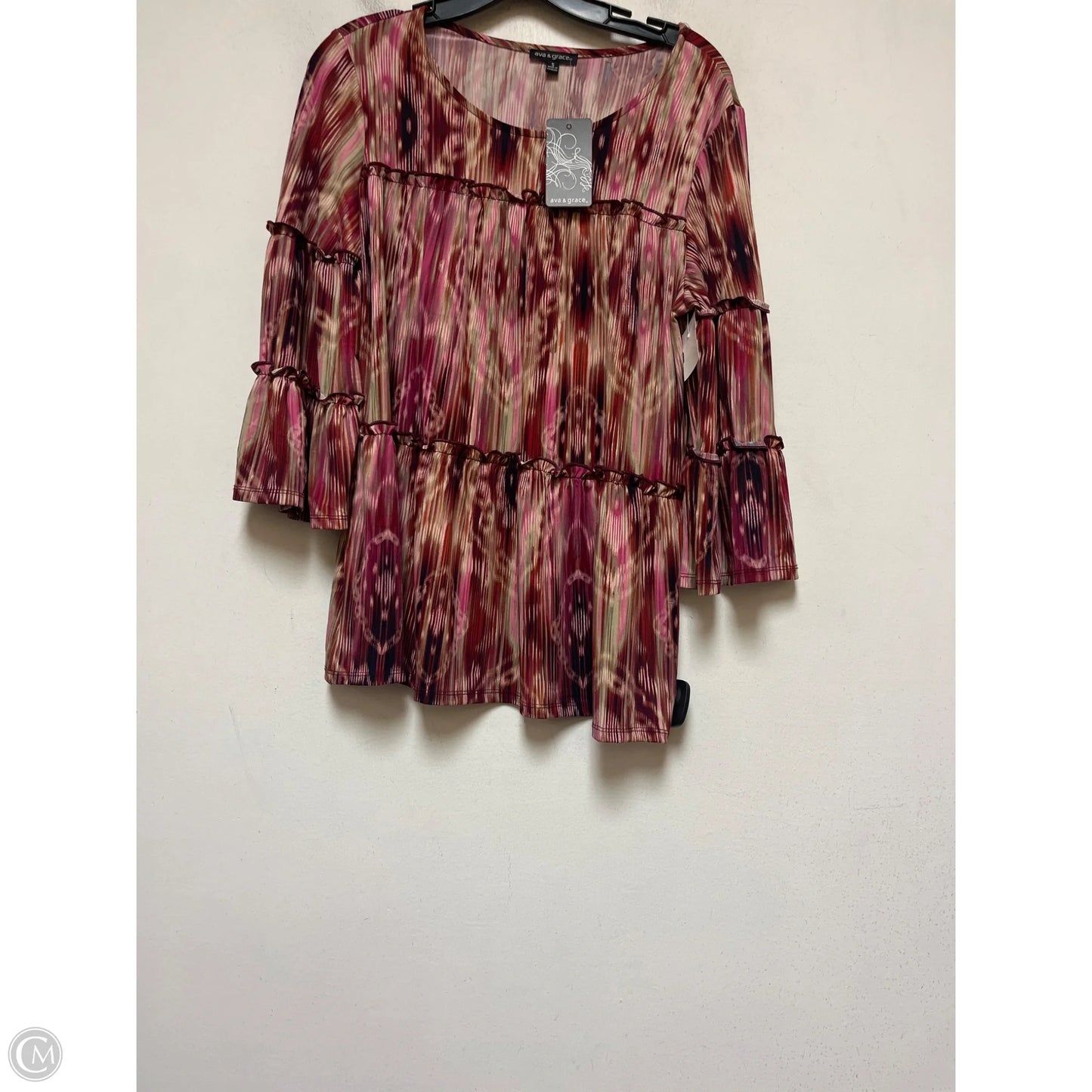 Top Long Sleeve By Clothes Mentor In Multi-colored, Size: S