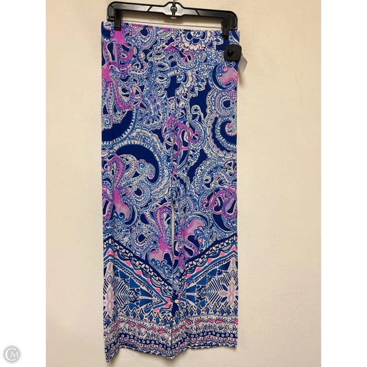 Pants Designer By Lilly Pulitzer In Blue & Pink, Size: 4