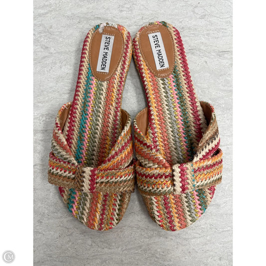 Sandals Flats By Steve Madden In Multi-colored, Size: 9.5