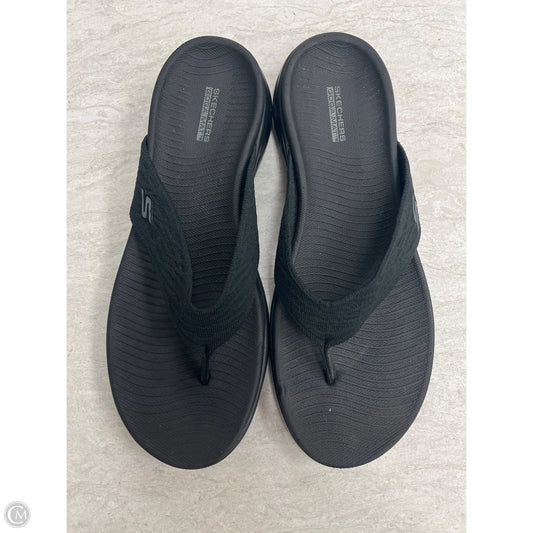 Sandals Flats By Skechers In Black, Size: 10