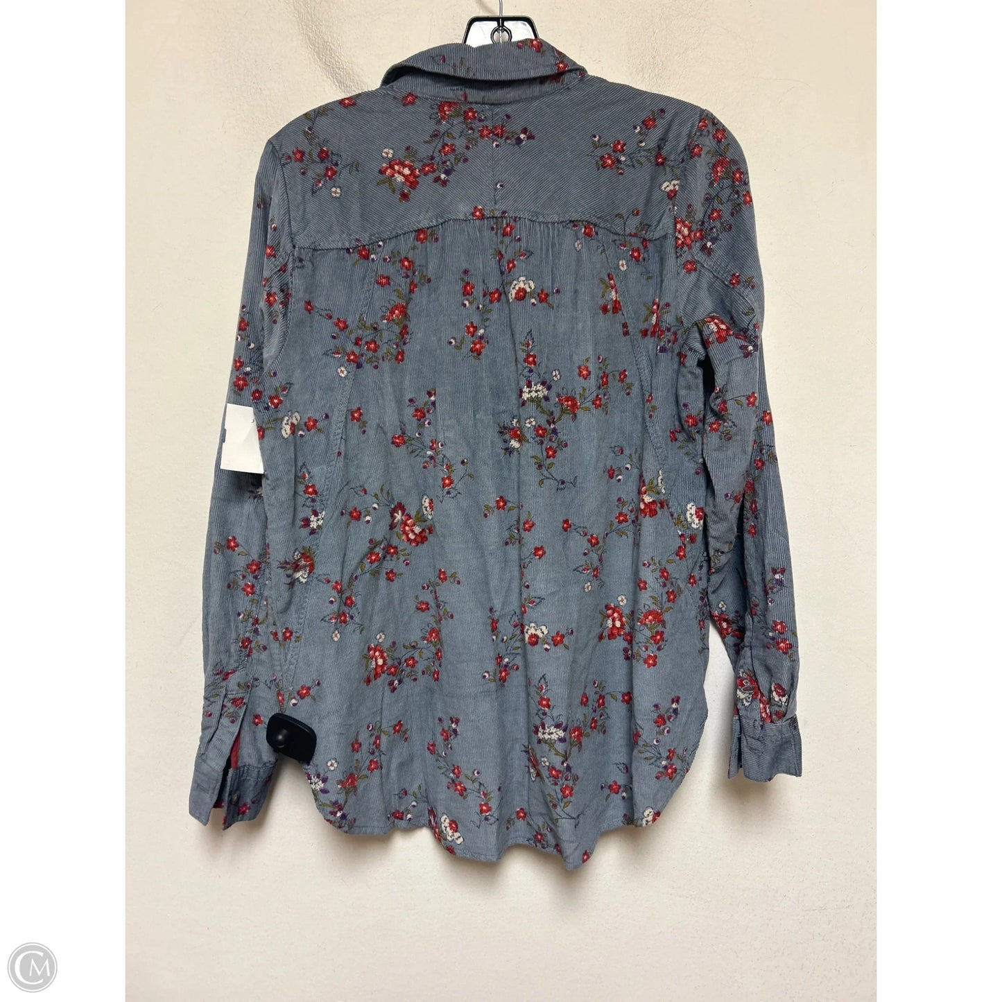 Top Long Sleeve By Anthropologie In Floral Print, Size: M